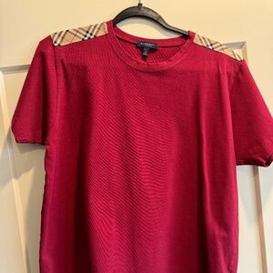 Vintage Burberry Mens Tee Shirt LARGE